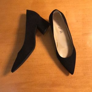 Unisa Black Suede Heels
